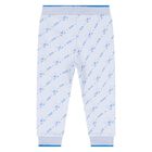 Baby Boys Blue & White Logo Tracksuit Set, 1, hi-res