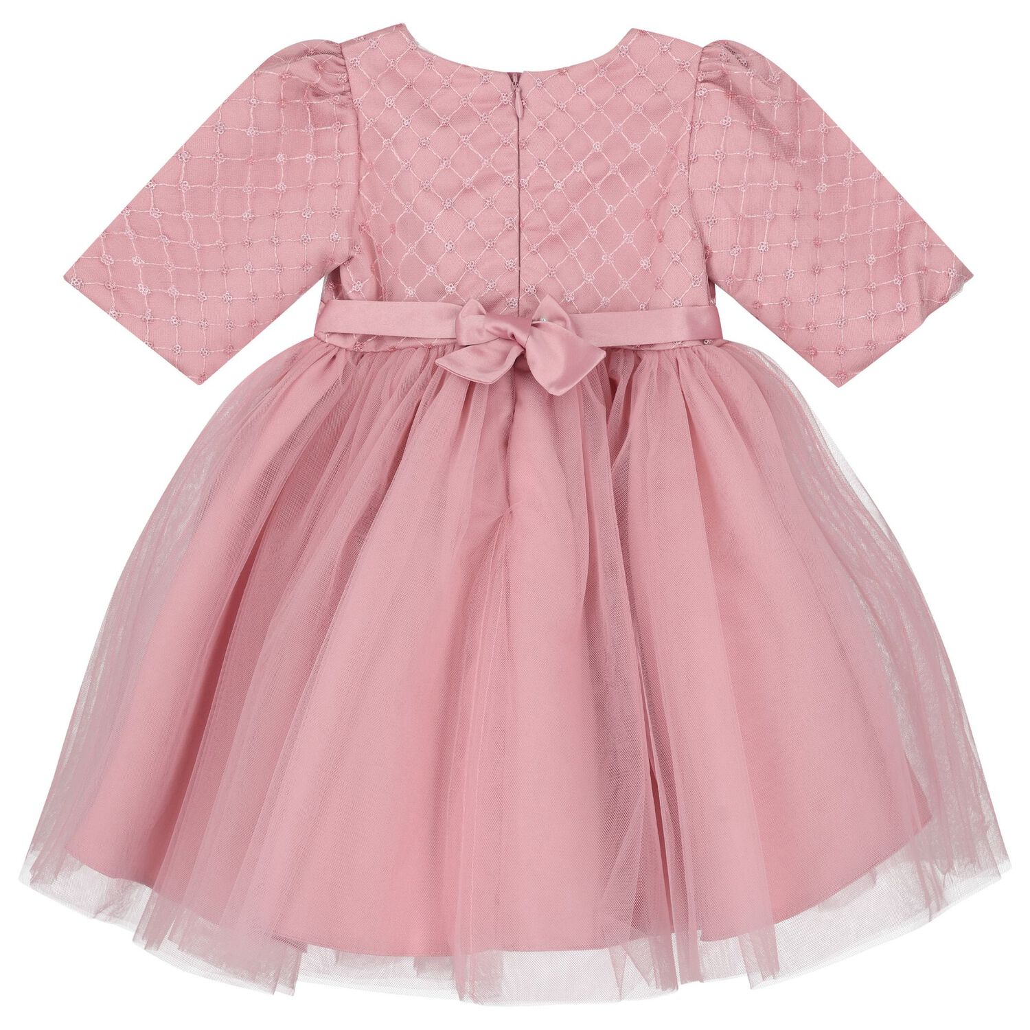 Younger Girls Pink Tulle Dress Set, 1, hi-res image number null