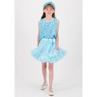 Girls Aqua Tutu Skirt, 9, hi-res