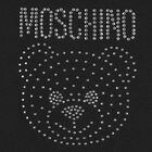 Girls Black Embellished Teddy Logo T-Shirt, 3, hi-res