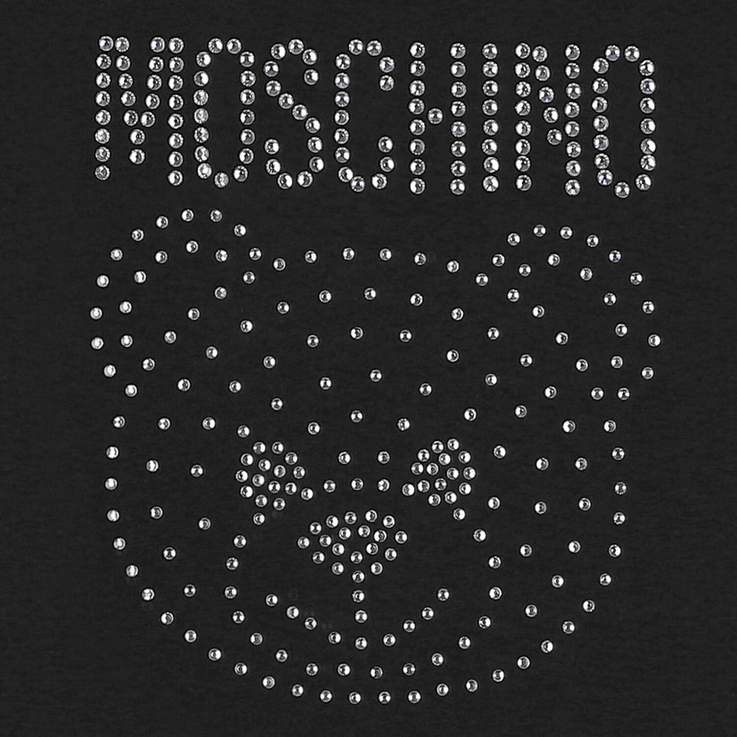 Girls Black Embellished Teddy Logo T-Shirt, 3, hi-res