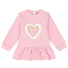 Girls Pink Heart Leggings Set, 1, hi-res