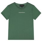 Boys Green Logo T-Shirt, 2, hi-res