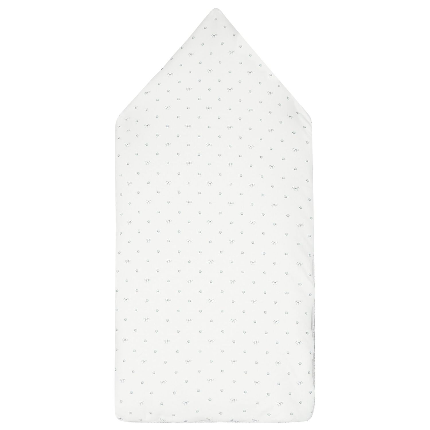 White Silver Bow Baby Nest, 1, hi-res