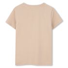 Girls Beige Logo T-Shirt, 3, hi-res