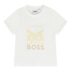 Baby Boys White Logo T-Shirt, 1, hi-res