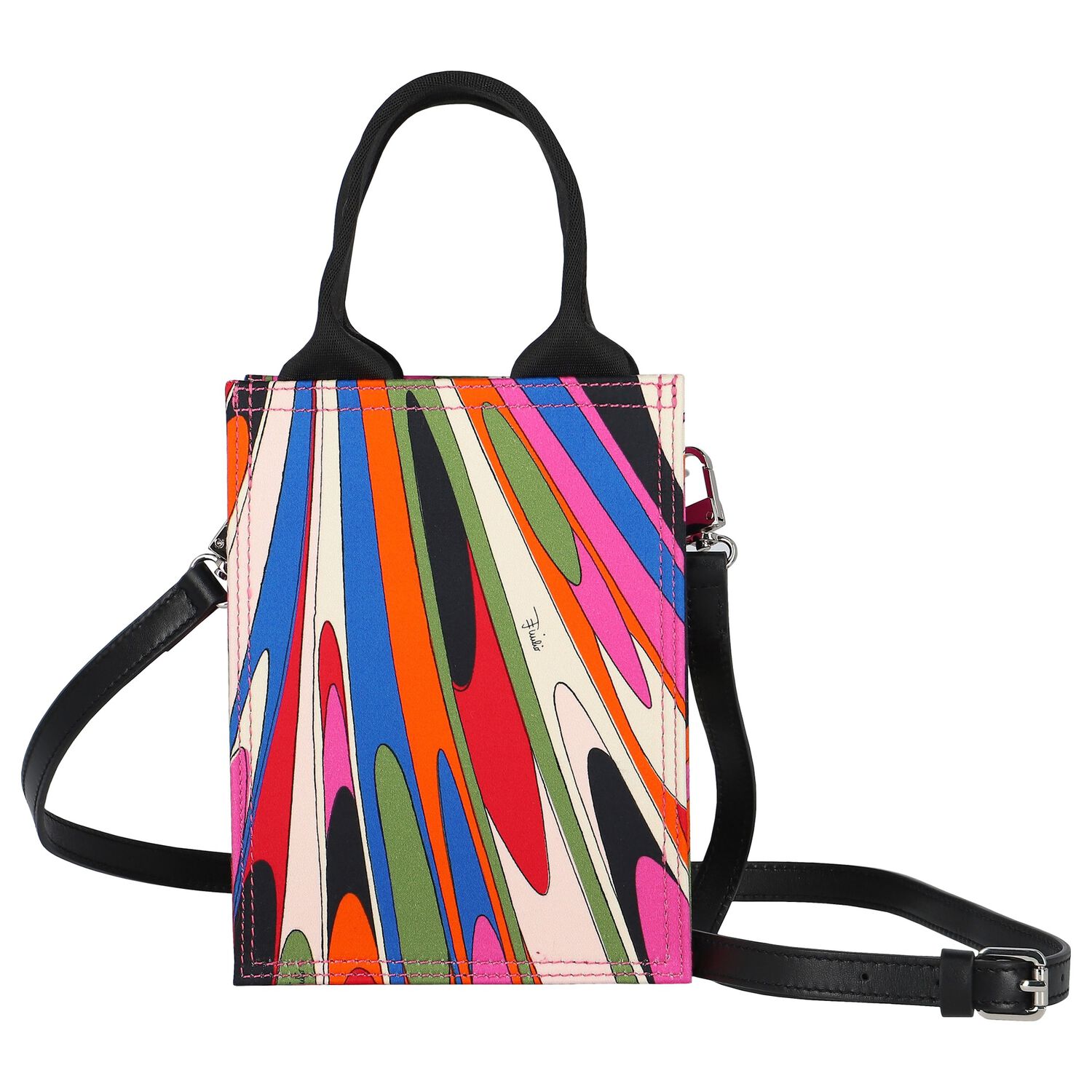 Girls Multi-Colored Onde Handbag, 1, hi-res