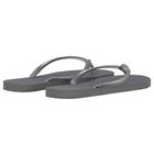 Girls Grey Logo Flip Flops, 1, hi-res