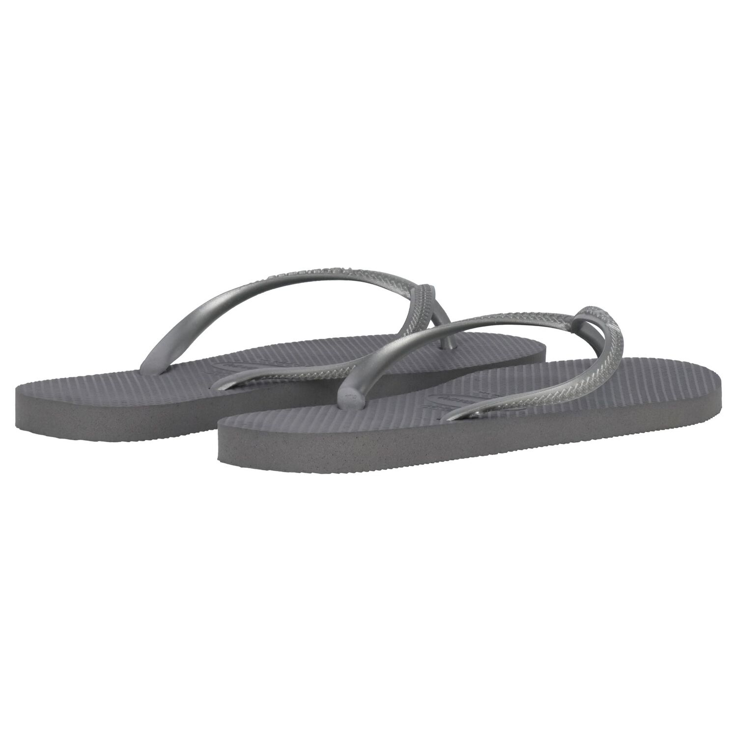Girls Grey Logo Flip Flops, 1, hi-res image number null