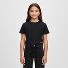 Girls Navy Blue Denim Jeans, 1, hi-res