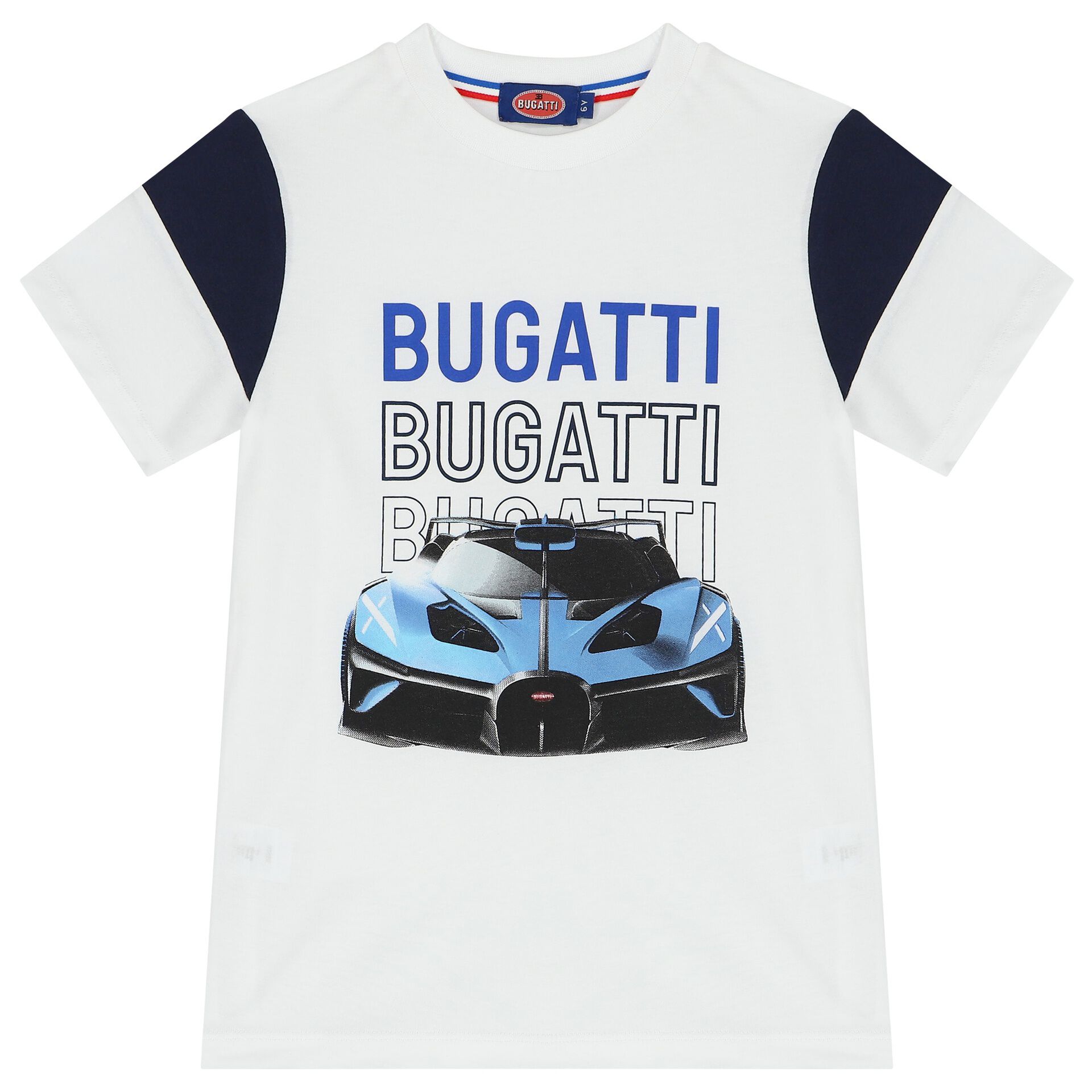 Bugatti Junior Boys White Logo T Shirt Junior Couture UK