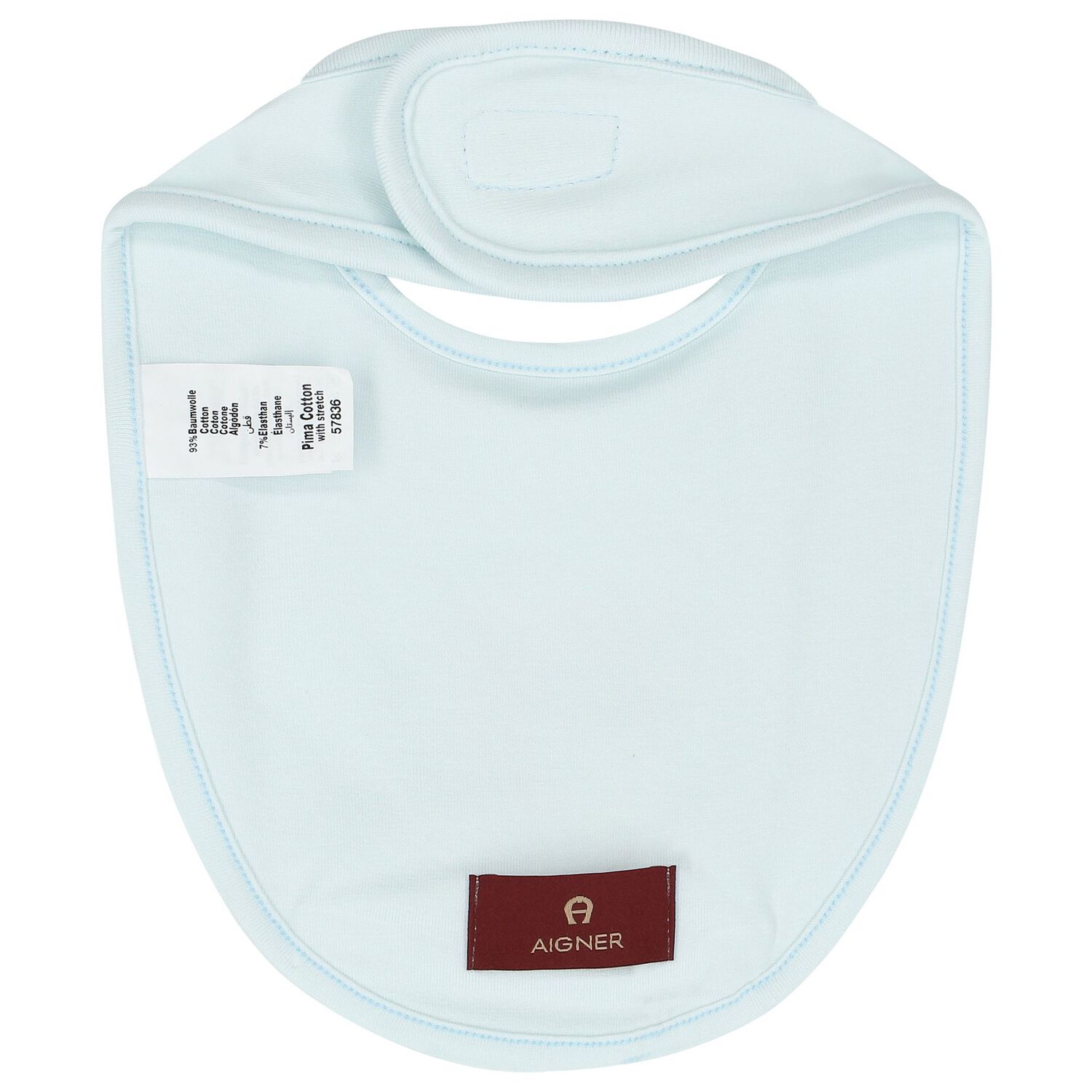 Baby Boys Blue Teddy Bear Logo Bib, 2, hi-res image number null