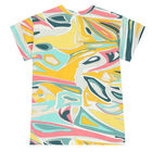 Girls Yellow, Green, Pink & White T-Shirt, 2, hi-res