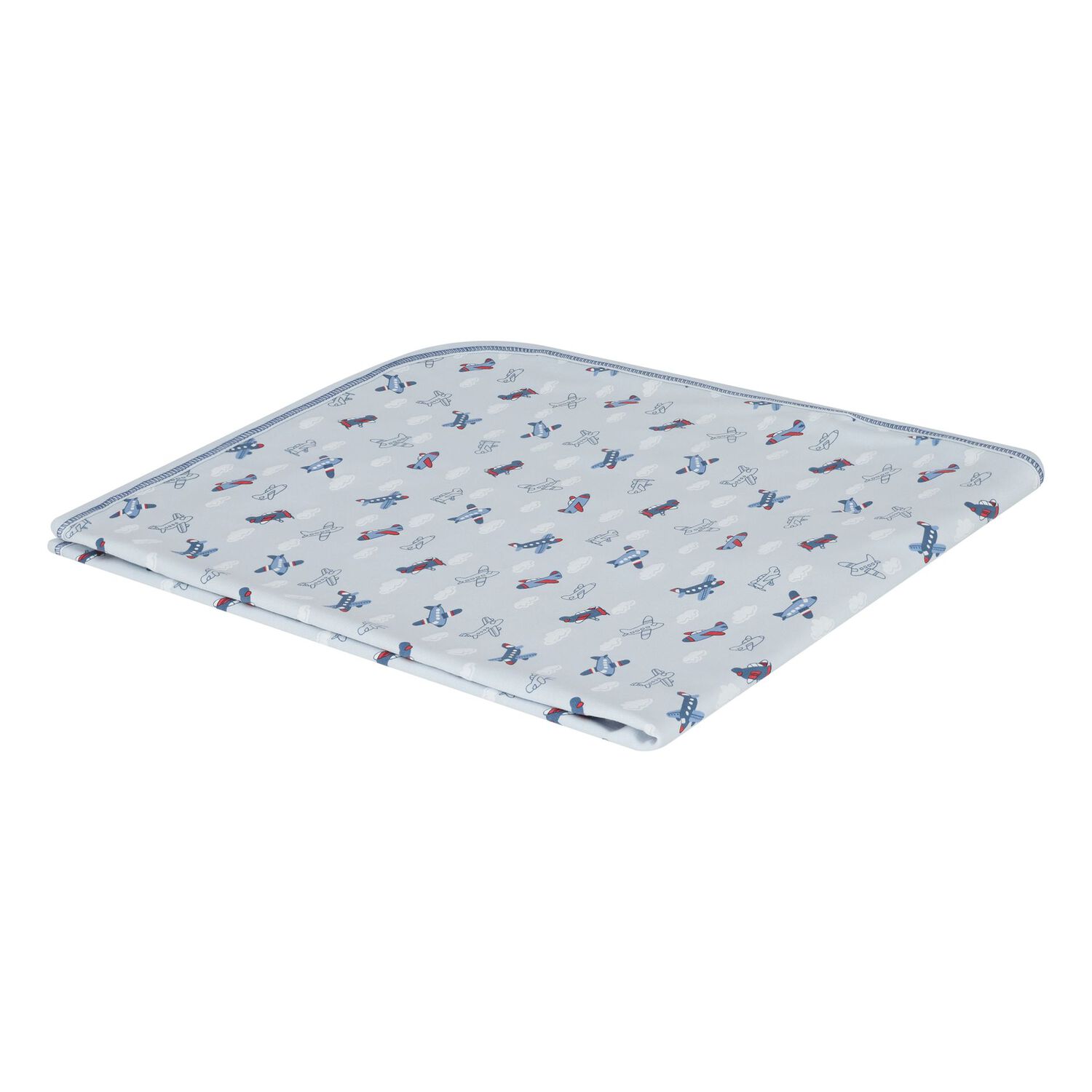 Baby Boys Blue Sky-High Planes Blanket, 1, hi-res