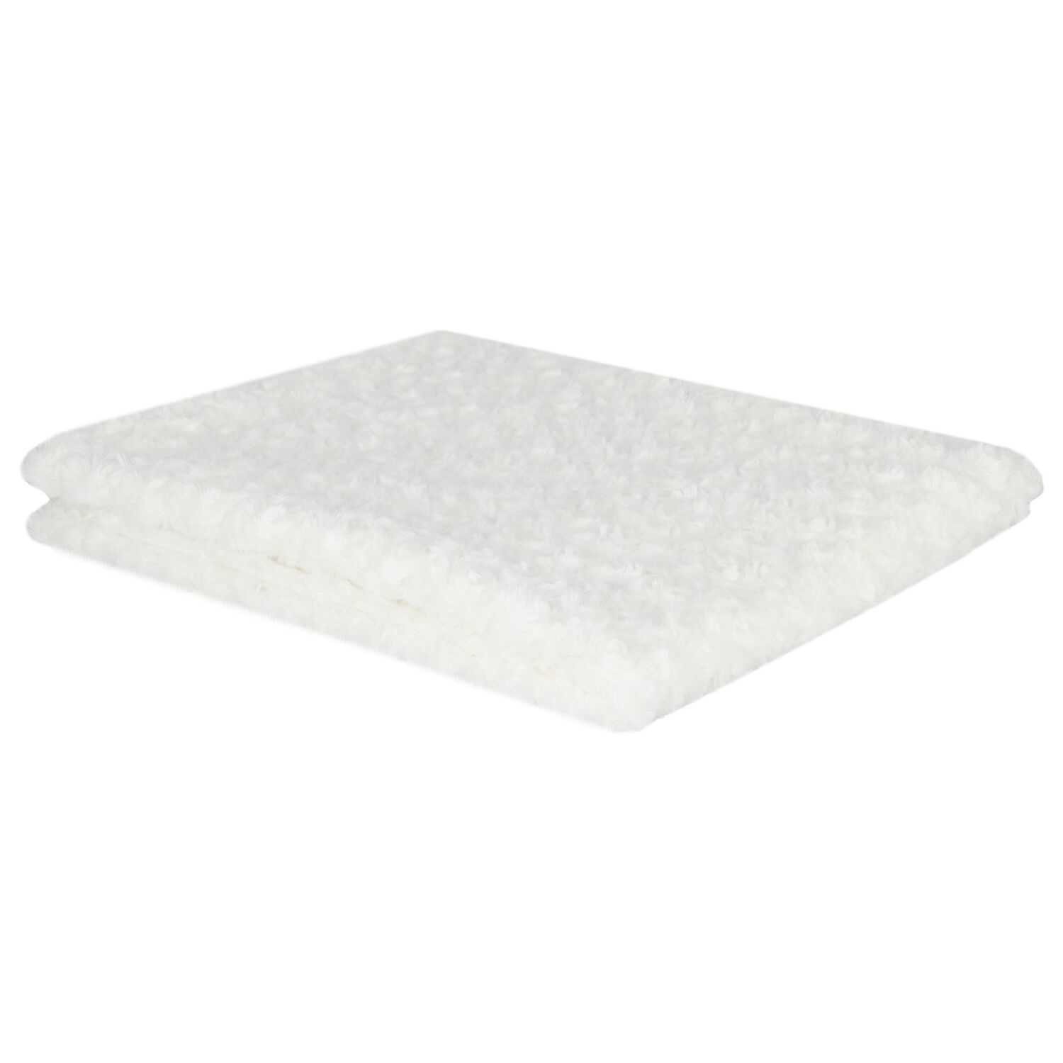 Plush White Baby Blanket, 1, hi-res image number null