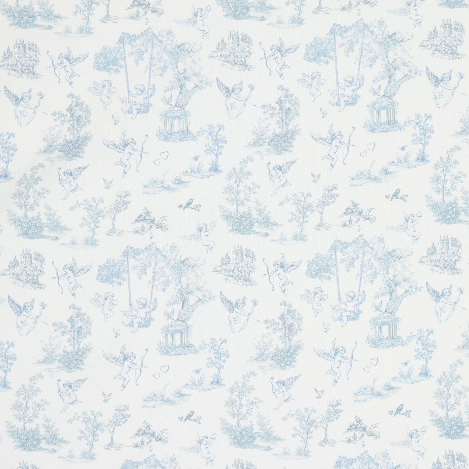 Baby Boys White & Blue Blanket, 1, hi-res