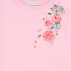 Girls Pink Floral Dress, 1, hi-res