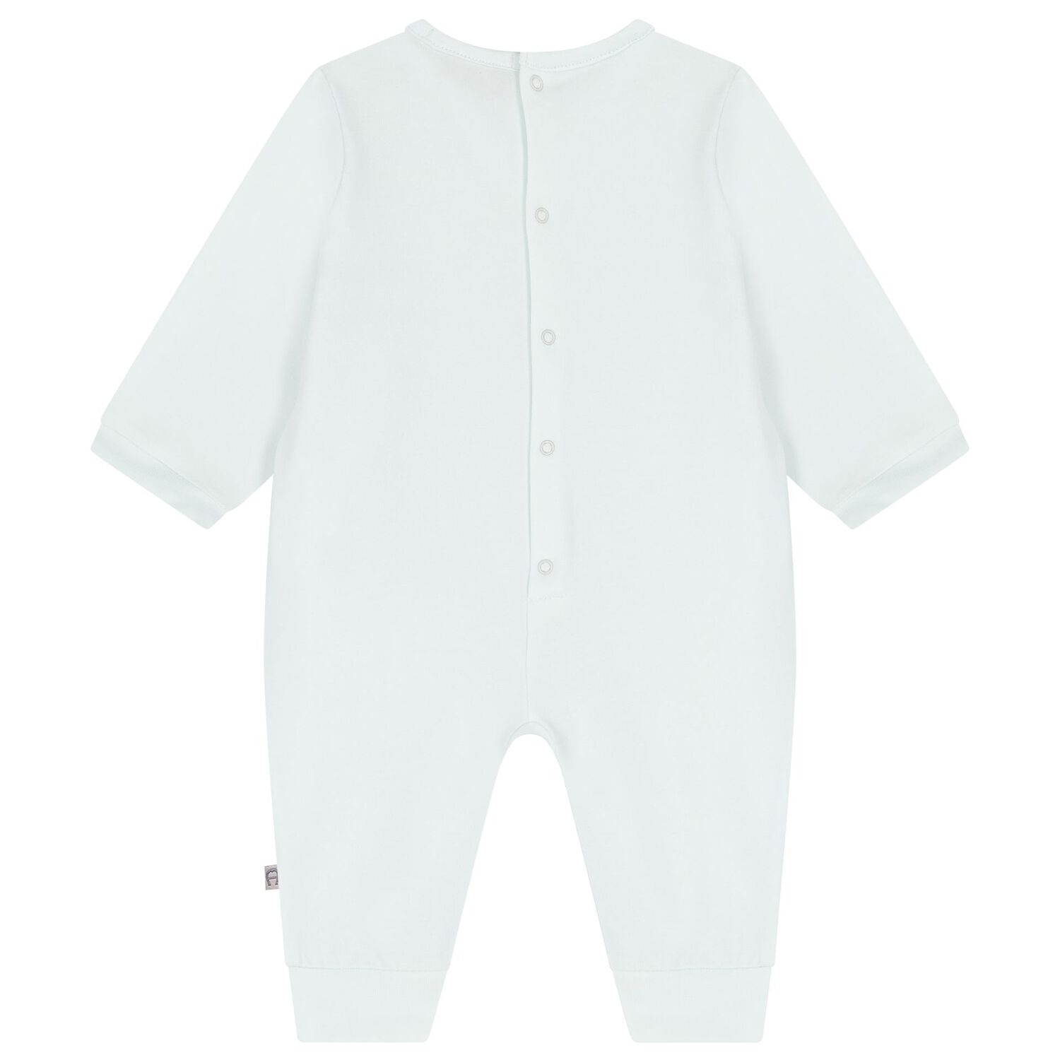 Baby Boys Blue & Gold Logo Romper, 3, hi-res