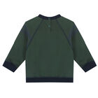 Baby Boys Green Dinosaur Sweatshirt, 1, hi-res