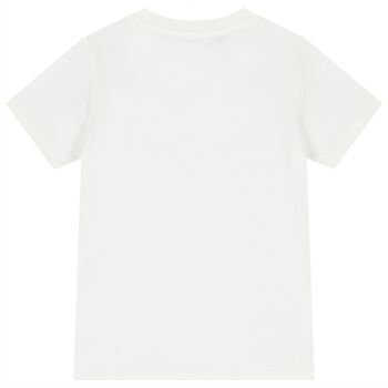 Boys Ivory Horse Logo T-Shirt