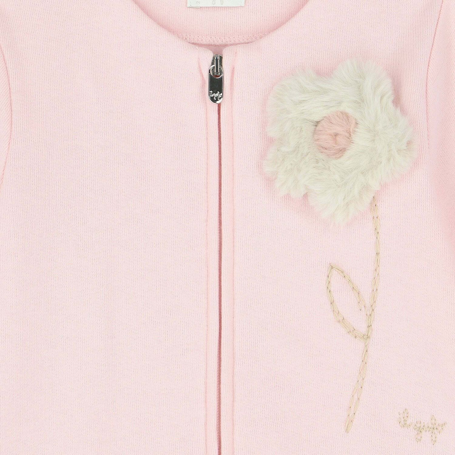 Younger Girls Pink Zip Up Top, 1, hi-res image number null