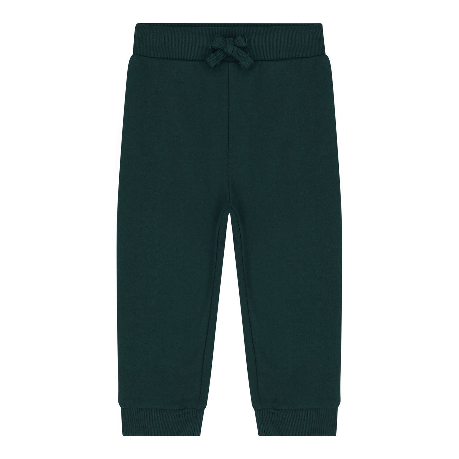 Baby Boys White & Green Logo Joggers, 1, hi-res