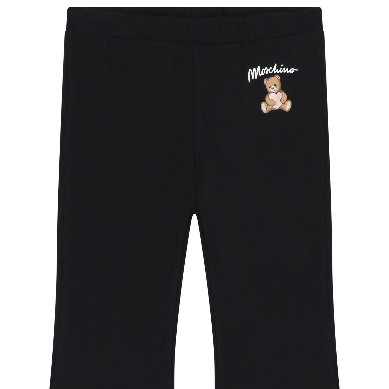 Girls Black Logo Trousers, 1, hi-res image number null
