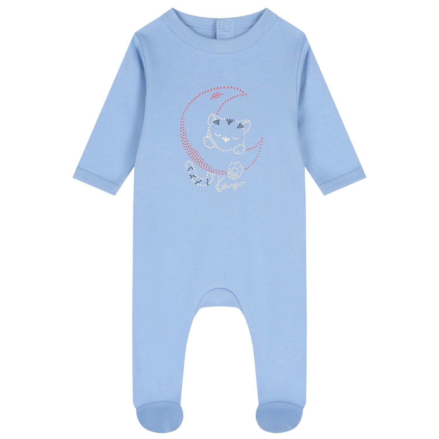 Baby Boys Blue Tiger Babygrow, 1, hi-res