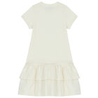Girls Ivory Logo Bag Dress, 2, hi-res