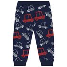 Younger Boys Red & Navy Blue Logo Tracksuit, 1, hi-res