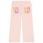Girls Pink Sequin Joggers, 1, hi-res
