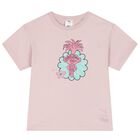 Girls Pink Trolls Logo T-Shirt, 1, hi-res