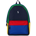 Navy Blue Logo Backpack, 2, hi-res