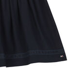 Girls Navy Logo Skirt, 1, hi-res