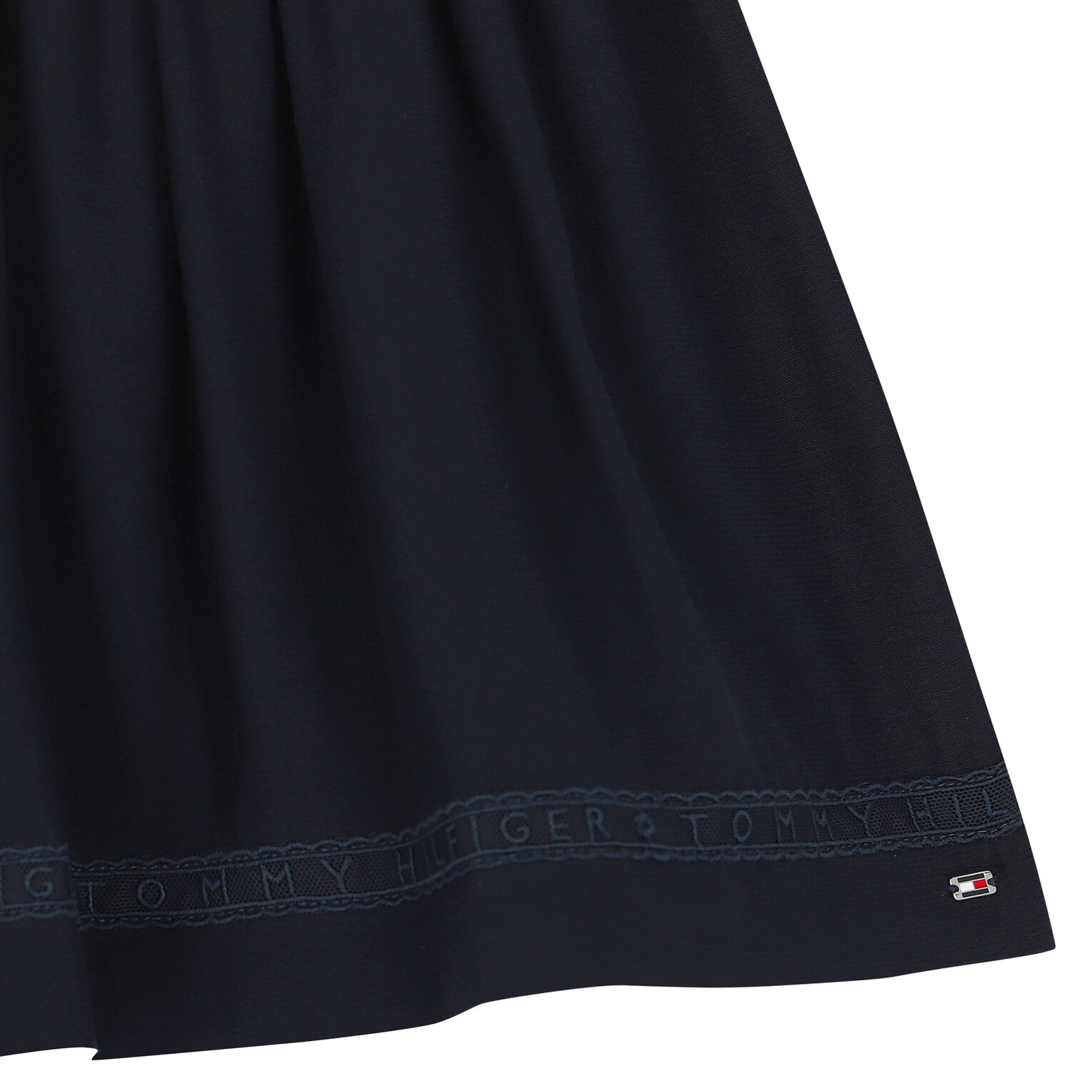 Girls Navy Logo Skirt, 1, hi-res