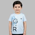 Younger Boys Blue Logo T-Shirt, 2, hi-res