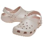 Girls Metallic Beige Classic Clogs Sandals , 1, hi-res