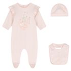 Baby Girls Pink Tiger Babygrow Gift Set, 1, hi-res