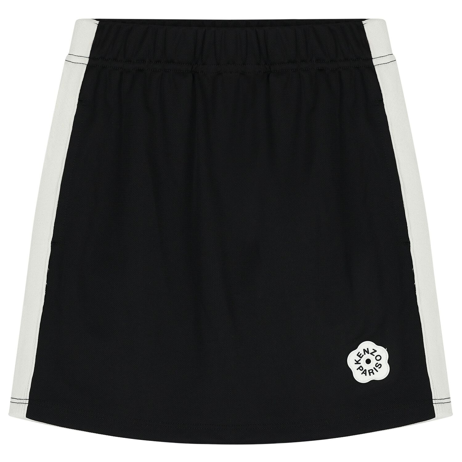 Girls Black Logo Skirt, 1, hi-res