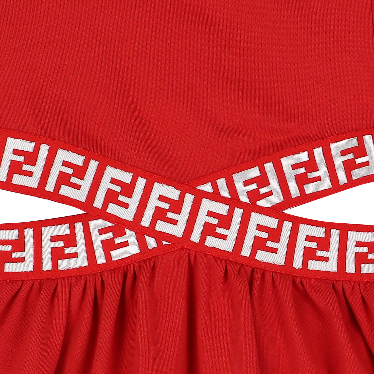Girls Red Logo Dress, 1, hi-res