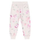Younger Girls Pink Floral Jogger, 1, hi-res