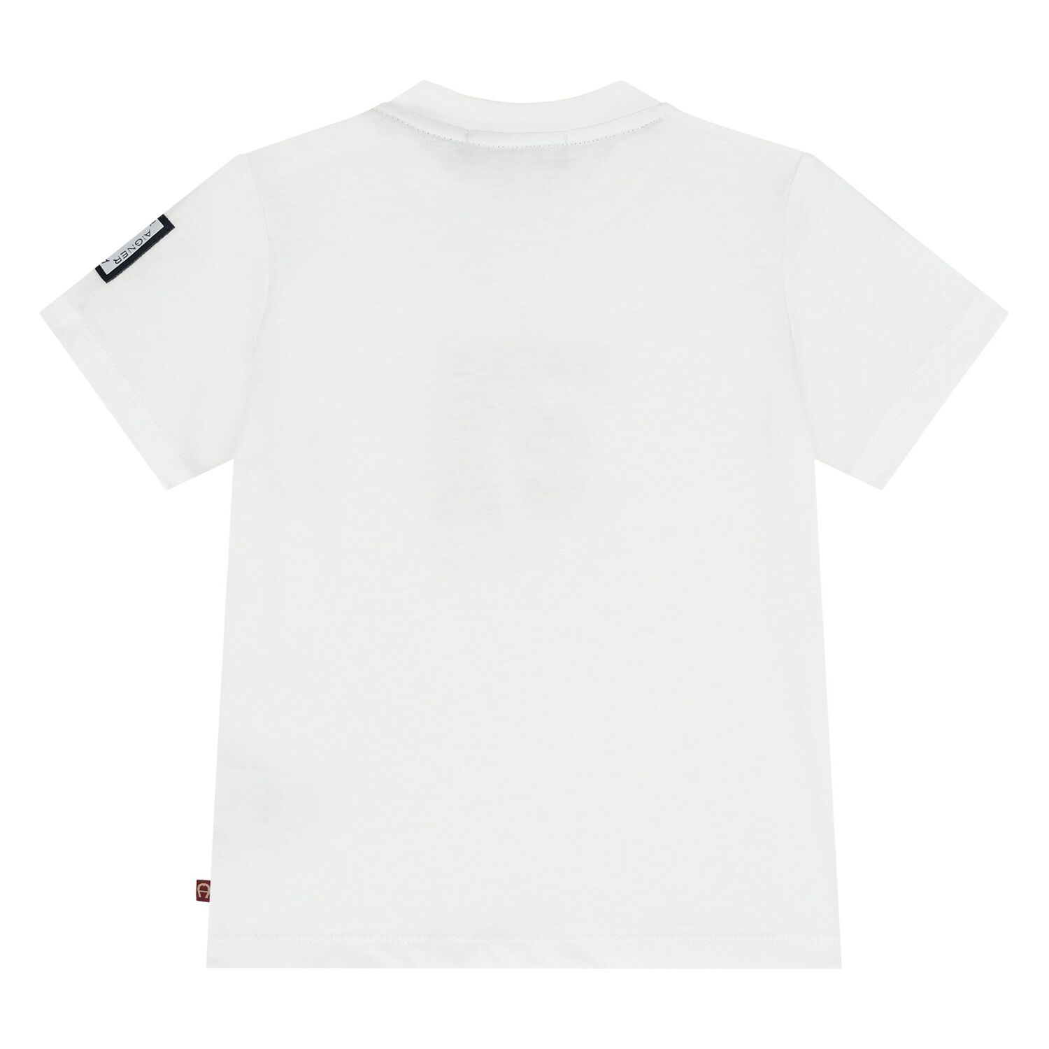 Younger Boys White Logo T-Shirt, 1, hi-res
