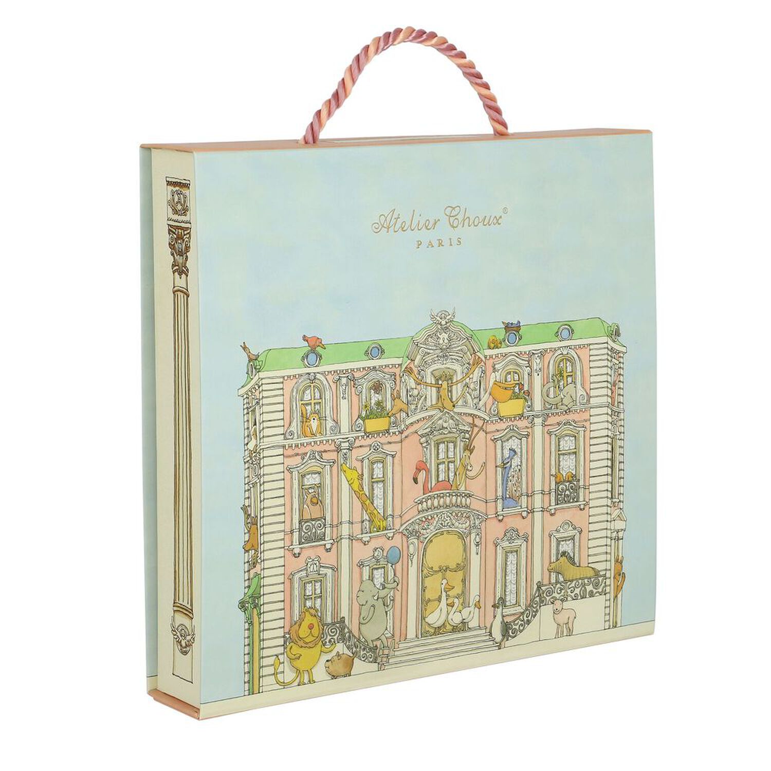 Baby Girls Ivory & Pink Carousel Babygrow Gift Set, 1, hi-res image number null