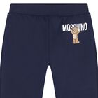 Younger Navy Blue Teddy Bear Logo Joggers, 2, hi-res