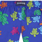 Boys Blue Turtle Swim Shorts, 1, hi-res