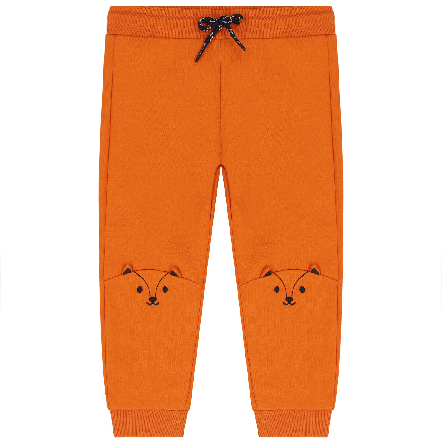 Younger Boys Ivory, Orange & Navy Blue 3 Piece Tracksuit, 1, hi-res