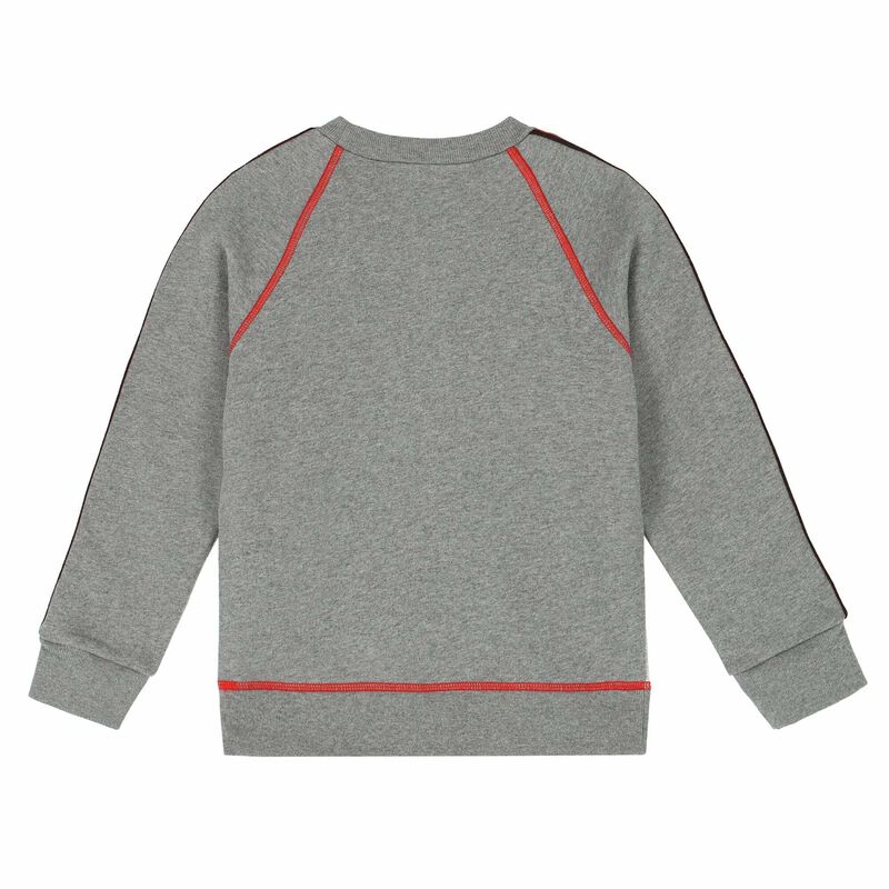 Boys Grey Logo Sweatshirt, 1, hi-res image number null