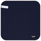 Navy Blue Teddy Bear Logo Baby Blanket, 3, hi-res