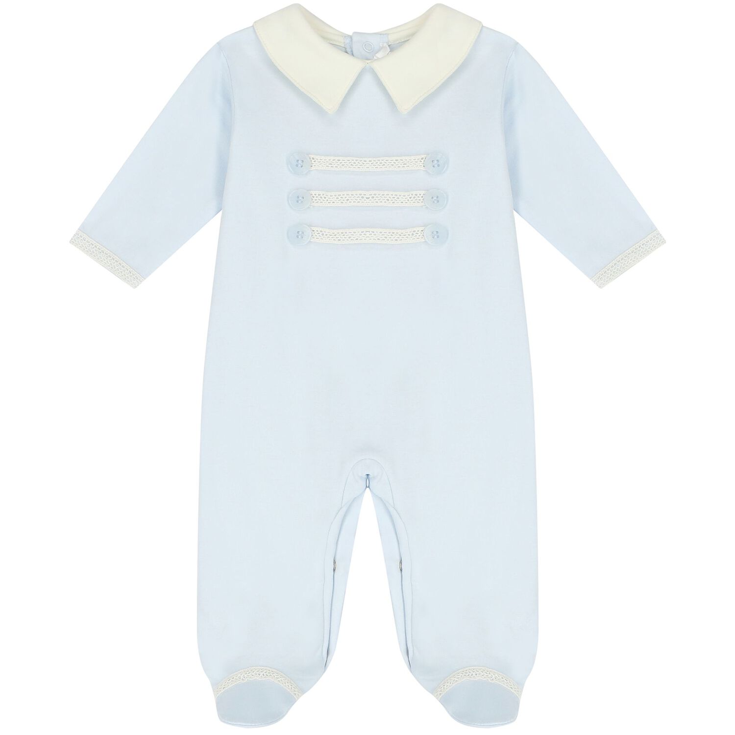 Baby Boys Blue & Ivory Babygrow Gift Set, 1, hi-res
