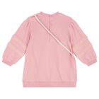 Younger Girls Pink Dress & Bag Set, 2, hi-res